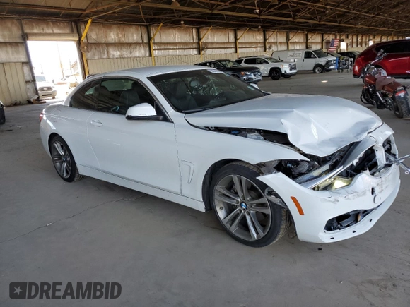 2018 BMW 4 Series 430i z VIN WBA4Z1C59JEC73513, wystawiony jako Copart lot #56741135 z przebiegiem 69 472 mil mil oraz Szkoda całkowita • Salvage title. Historia ofert i sprzedaży dostępna na DreamBid. Obrazek 4.