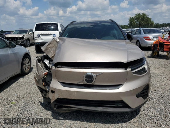 2023 Volvo XC40 Ultimate with VIN YV4ED3UM3P2013538, listed as a Copart auction lot 57995485 with 24,189 mi miles and Salvage title. Bid and sale history available at DreamBid. Image 5.