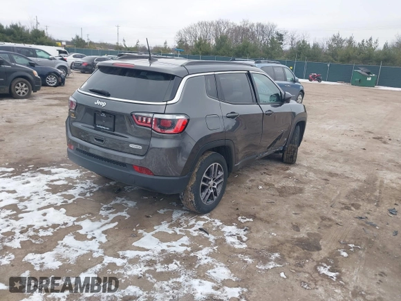 2017 Jeep Compass Latitude with VIN 3C4NJCBB9HT682278, listed as a IAAI auction lot 41240909 with 133,766 mi miles and . Bid and sale history available at DreamBid. Image 4.