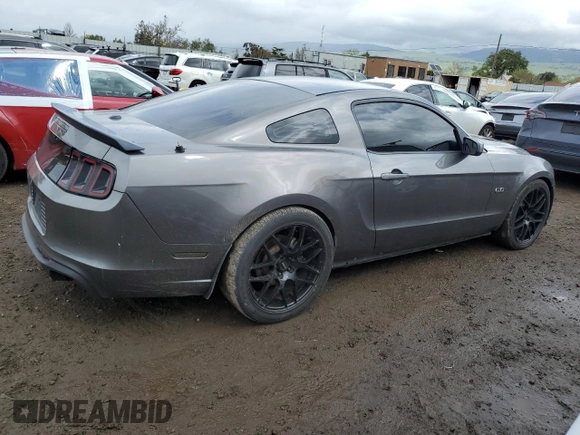 2013 Ford Mustang GT with VIN 1ZVBP8CF2D5284482, listed as a Copart auction lot 50600795 with 97,731 mi miles and Salvage Title. Bid and sale history available at carsss.com. Image 3.