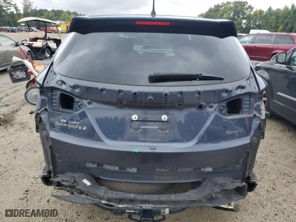 2018 Hyundai Santa Fe Sport 2.4L with VIN 5NMZT3LB9JH100967, listed as a Copart auction lot 71813884 with 146,050 mi miles and Salvage Title. Bid and sale history available at carsss.com. Image 6.