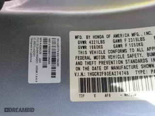 2014 Honda Accord Sedan EX-L with VIN 1HGCR2F80EA274748, listed as a IAAI auction lot 41689176 with 149,432 mi miles. Bid and sale history available at carsss.com. Image 9.
