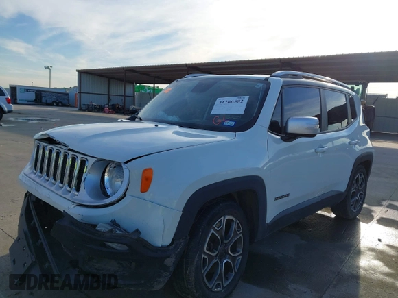 2017 Jeep Renegade Limited with VIN ZACCJADB5HPE83227, listed as a IAAI auction lot 41266582 with 150,404 mi miles and . Bid and sale history available at DreamBid. Image 21.