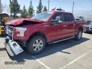 2016 Ford F-150 XLT with VIN 1FTEW1EF1GKG02444, listed as a Copart auction lot 61288155 with 57,922 mi miles and Salvage title. Bid and sale history available at DreamBid. Image 1.