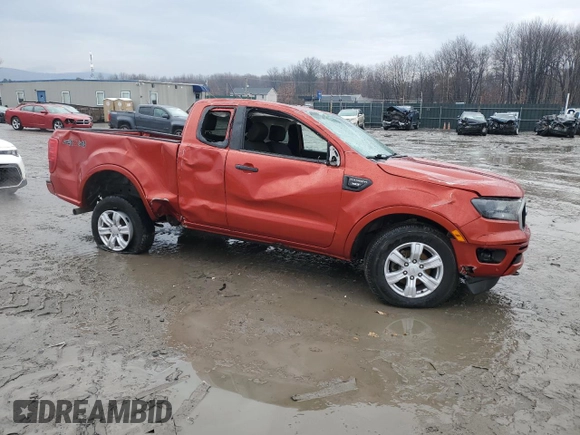 2019 Ford Ranger XL with VIN 1FTER1FH9KLA88515, listed as a Copart auction lot 47052705 with 16,054 mi miles and Salvage Title. Bid and sale history available at DreamBid. Image 4.