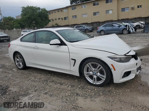 2019 BMW 4 Series 430i with VIN WBA4W3C59KAF93279, listed as a Copart auction lot 50384715 with 56,543 mi miles and Non Repairable. Bid and sale history available at carsss.com. Image 4.