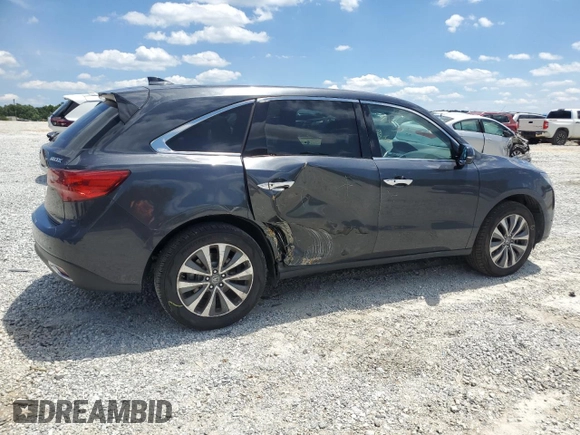 2016 Acura MDX Technology z VIN 5FRYD3H64GB007657, wystawiony jako Copart lot #56003225 z przebiegiem 54 066 mil mil oraz Szkoda całkowita • Salvage title. Historia ofert i sprzedaży dostępna na DreamBid. Obrazek 3.