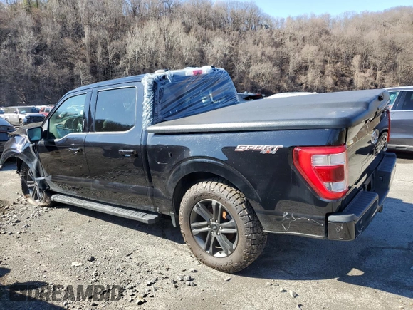 2021 Ford F-150 XL with VIN 1FTFW1E85MFC16295, listed as a Copart auction lot 58944845 with 28,357 mi miles and Salvage title. Bid and sale history available at DreamBid. Image 2.
