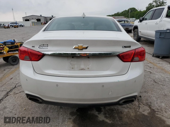 2017 Chevrolet Impala Premier with VIN 1G1145S39HU200966, listed as a Copart auction lot 57333045 with 86,301 mi miles and Salvage title. Bid and sale history available at DreamBid. Image 6.