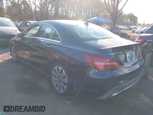 2019 Mercedes-Benz CLA 250 with VIN WDDSJ4GB7KN724834, listed as a IAAI auction lot 41397528 with 47,727 mi miles and . Bid and sale history available at DreamBid. Image 6.