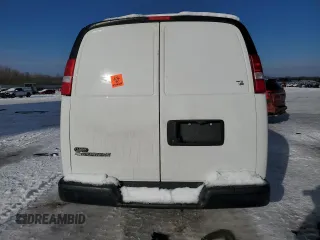 2023 Chevrolet Express Cargo z VIN 1GCWGAFP5P1180905, wystawiony jako Copart lot #87729115 z przebiegiem Nie podano mil oraz Nie do naprawy • Non repairable. Historia ofert i sprzedaży dostępna na DreamBid. Obrazek 6.