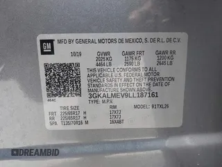 2020 GMC Terrain SLE с VIN 3GKALMEV9LL187161, выставлен на аукционе IAAI как лот 42105611 с пробегом 90 431 миль миль и . История ставок и продаж доступна на DreamBid. Изображение 9.