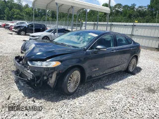 2014 Ford Fusion Titanium Hybrid with VIN 3FA6P0RU6ER211602, listed as a Copart auction lot 60839735 with Not provided miles and Salvage title. Bid and sale history available at DreamBid. Image 1.