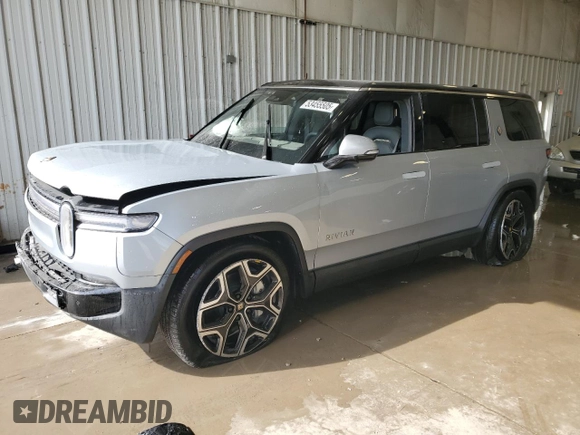 2025 Rivian R1S Adventure with VIN 7PDSGBBA4SN049237, listed as a Copart auction lot 53455505 with 0 mi miles and Salvage Title. Bid and sale history available at carsss.com. Image 1.