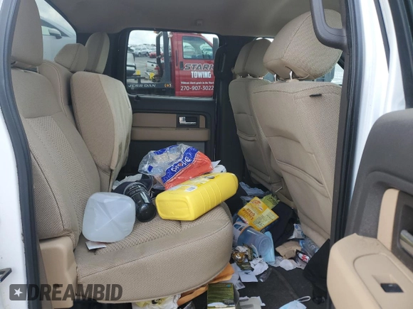 2013 Ford F-150 XL with VIN 1FTFW1EF7DKE89244, listed as a Copart auction lot 61155845 with 158,207 mi miles and Salvage title. Bid and sale history available at DreamBid. Image 10.