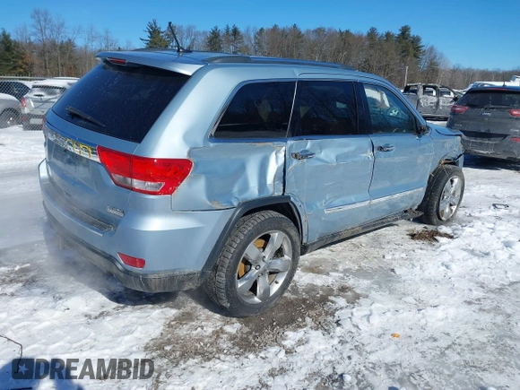 2013 Jeep Grand Cherokee Overland with VIN 1C4RJFCTXDC541770, listed as a IAAI auction lot 41610600 with 164,065 mi miles. Bid and sale history available at carsss.com. Image 4.