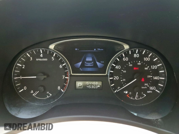 2015 Nissan Pathfinder SV with VIN 5N1AR2MN9FC703515, listed as a Copart auction lot 58198325 with 154,468 mi miles and Salvage title. Bid and sale history available at DreamBid. Image 9.