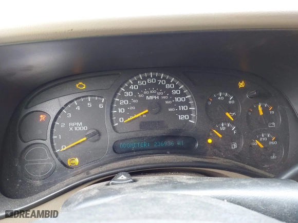 2005 Chevrolet Tahoe Z71 with VIN 1GNEK13Z95R255918, listed as a IAAI auction lot 42033067 with 236,936 mi miles. Bid and sale history available at carsss.com. Image 7.
