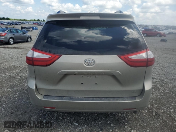 2015 Toyota Sienna LE AAS with VIN 5TDKK3DC8FS582699, listed as a Copart auction lot 56682415 with 195,915 mi miles and Salvage title. Bid and sale history available at DreamBid. Image 6.