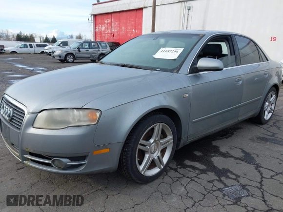 2005 Audi A4 2.0T with VIN WAUDF68E25A452212, listed as a IAAI auction lot 41487256 with 173,923 mi miles. Bid and sale history available at carsss.com. Image 2.