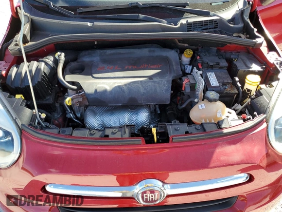 2016 FIAT 500X Pop with VIN ZFBCFXAT8GP499700, listed as a Copart auction lot 79922134 with 35,890 mi miles and Salvage title. Bid and sale history available at DreamBid. Image 11.