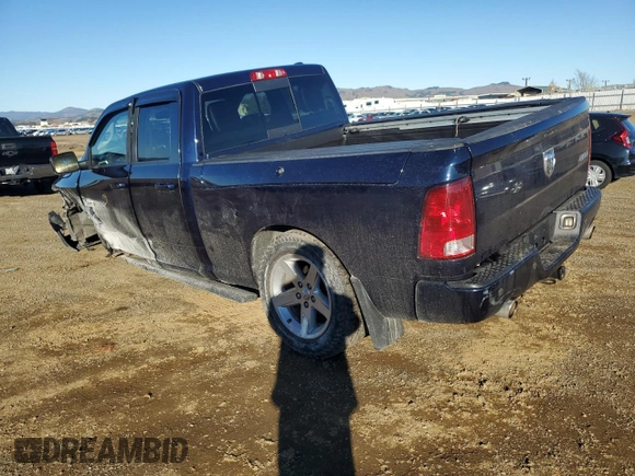 2012 Ram 1500 Sport with VIN 1C6RD7HT5CS273356, listed as a Copart auction lot 82867324 with 131,364 mi miles and Salvage title. Bid and sale history available at DreamBid. Image 2.