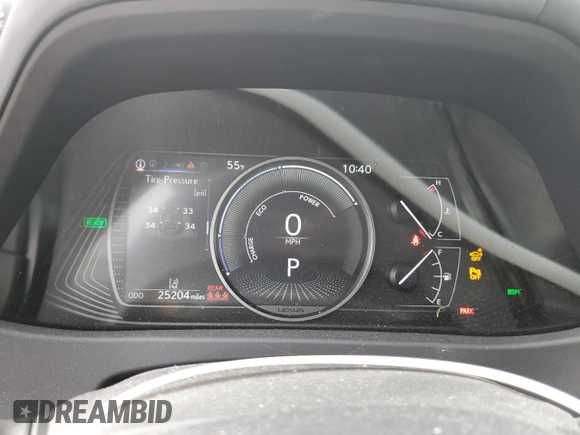 2023 Lexus UX 250h Premium with VIN JTHP9JBH5P2065064, listed as a Copart auction lot 55804155 with 25,204 mi miles and Salvage title. Bid and sale history available at DreamBid. Image 9.