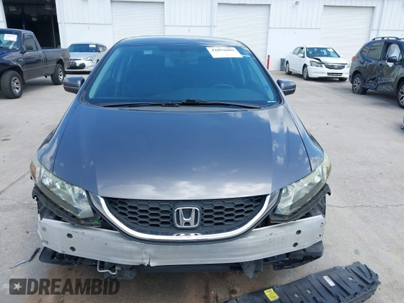 2014 Honda Civic Sedan LX with VIN 19XFB2F59EE079783, listed as a IAAI auction lot 42059609 with 179,922 mi miles. Bid and sale history available at carsss.com. Image 13.