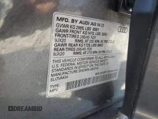 2023 Audi Q7 Premium z VIN WA1AXBF72PD021414, wystawiony jako Copart lot #60467114 z przebiegiem 36 872 mil mil oraz Szkoda całkowita • Salvage title. Historia ofert i sprzedaży dostępna na DreamBid. Obrazek 13.