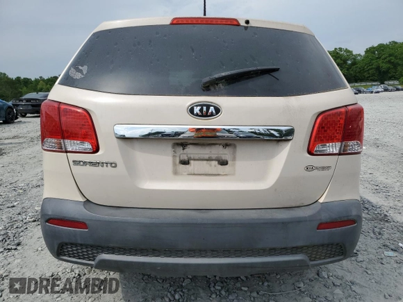 2011 Kia Sorento LX with VIN 5XYKT3A12BG051800, listed as a Copart auction lot 54325945 with 209,686 mi miles and Clean Title. Bid and sale history available at carsss.com. Image 6.