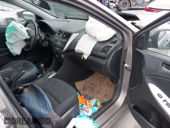 2017 Hyundai Accent SE with VIN KMHCT5AEXHU359805, listed as a IAAI auction lot 41748635 with 79,446 mi miles. Bid and sale history available at carsss.com. Image 5.