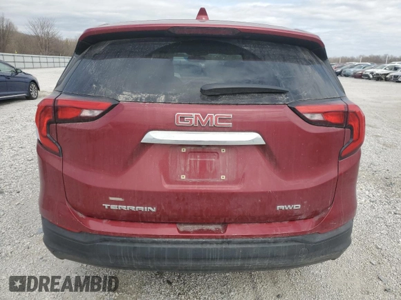 2018 GMC Terrain SLE with VIN 3GKALTEV0JL360685, listed as a Copart auction lot 46812315 with 98,449 mi miles and Salvage Title. Bid and sale history available at carsss.com. Image 6.