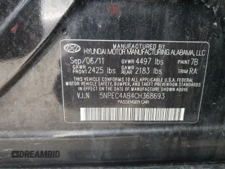 2012 Hyundai Sonata Limited with VIN 5NPEC4AB4CH368693, listed as a Copart auction lot 51092005 with 190,425 mi miles and Salvage Title. Bid and sale history available at DreamBid. Image 13.