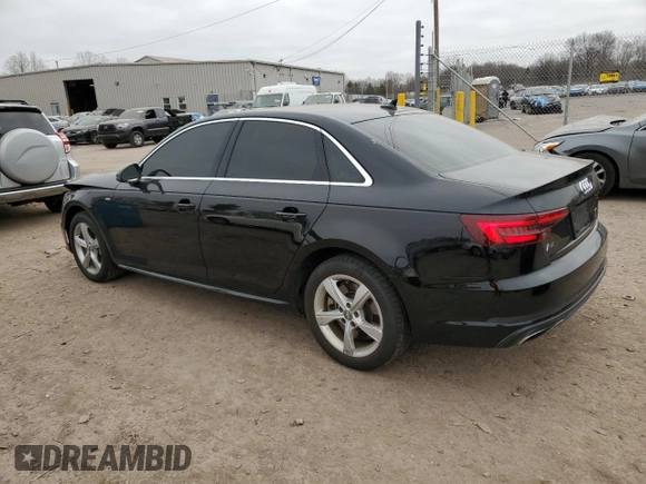 2019 Audi A4 Premium with VIN WAUDNAF4XKA108414, listed as a Copart auction lot 49085995 with 43,536 mi miles and Salvage Title. Bid and sale history available at DreamBid. Image 2.