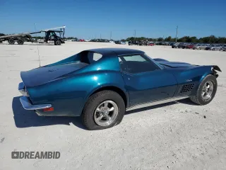1972 Chevrolet Corvette with VIN 1Z37K2S513355, listed as a Copart auction lot 82448774 with 18,628 mi miles and Salvage title. Bid and sale history available at DreamBid. Image 3.
