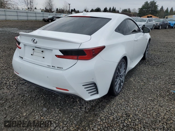 2017 Lexus RC 350 with VIN JTHSE5BC6H5007501, listed as a Copart auction lot 80518044 with 107,089 mi miles and Salvage title. Bid and sale history available at DreamBid. Image 3.
