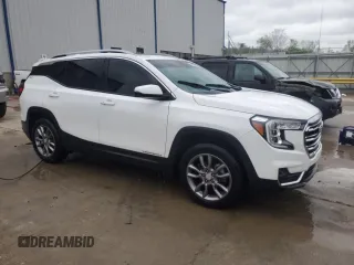 2022 GMC Terrain SLT with VIN 3GKALVEV0NL113829, listed as a Copart auction lot 53702325 with 52,810 mi miles and Salvage title. Bid and sale history available at DreamBid. Image 4.