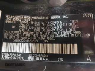 2009 Toyota Sienna XLE with VIN 5TDZK22C19S232024, listed as a IAAI auction lot 42081485 with 179,257 mi miles. Bid and sale history available at carsss.com. Image 9.