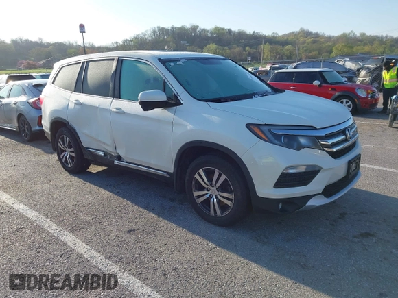 2017 Honda Pilot EX-L with VIN 5FNYF6H54HB015814, listed as a IAAI auction lot 41955743 with 122,389 mi miles and . Bid and sale history available at DreamBid. Image 1.