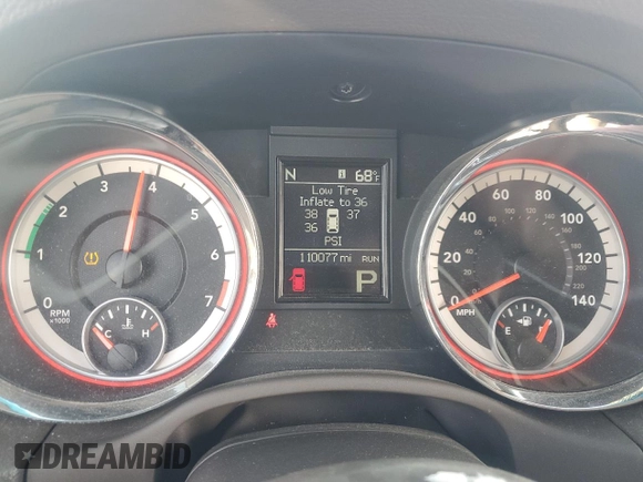 2013 Dodge Durango Crew with VIN 1C4RDHDG9DC539674, listed as a Copart auction lot 50587395 with 110,077 mi miles and Salvage Title. Bid and sale history available at carsss.com. Image 9.