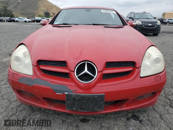 2007 Mercedes-Benz SLK 280 with VIN WDBWK54F17F147708, listed as a Copart auction lot 55885305 with 164,934 mi miles and Clean Title. Bid and sale history available at DreamBid. Image 5.
