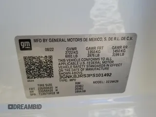 2023 Chevrolet Blazer LT with VIN 3GNKBJRS3PS101492, listed as a Copart auction lot 88946285 with 9,918 mi miles and Salvage title. Bid and sale history available at DreamBid. Image 13.