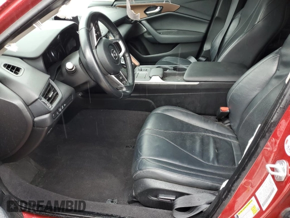 2021 Acura TLX Technology with VIN 19UUB5F42MA008752, listed as a Copart auction lot 51679665 with Not provided miles and Salvage title. Bid and sale history available at DreamBid. Image 7.