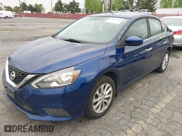 2019 Nissan Sentra SV z VIN 3N1AB7AP6KY221889, wystawiony jako IAAI lot #42077285 z przebiegiem 254 481 mil mil oraz . Historia ofert i sprzedaży dostępna na DreamBid. Obrazek 2.