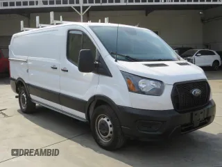 2023 Ford Transit Cargo with VIN 1FTYE1Y81PKB92726, listed as a Copart auction lot 87962485 with 13,373 mi miles and Salvage Title. Bid and sale history available at DreamBid. Image 1.