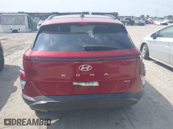 2024 Hyundai Kona SEL with VIN KM8HBCAB3RU106748, listed as a IAAI auction lot 42126099 with 25,166 mi miles and . Bid and sale history available at carsss.com. Image 16.