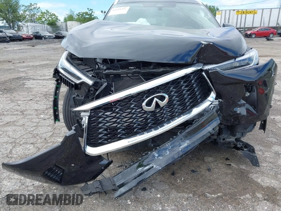 2024 Infiniti QX60 Luxe with VIN 5N1DL1FS1RC335847, listed as a IAAI auction lot 42255354 with 12,219 mi miles and . Bid and sale history available at DreamBid. Image 6.