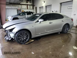 2014 Lexus LS 460 with VIN JTHCL5EF2E5022881, listed as a Copart auction lot 42444115 with 105,105 mi miles and Salvage Title. Bid and sale history available at DreamBid. Image 1.