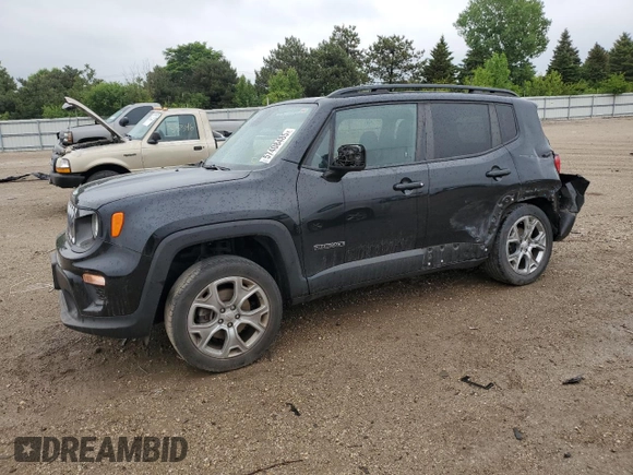 2019 Jeep Renegade Latitude z VIN ZACNJBBB1KPK28127, wystawiony jako Copart lot #57408485 z przebiegiem 66 940 mil mil oraz Szkoda całkowita • Salvage title. Historia ofert i sprzedaży dostępna na DreamBid. Obrazek 1.