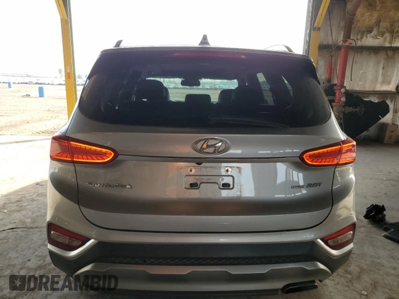2020 Hyundai Santa Fe SEL with VIN 5NMS3CAA2LH245556, listed as a Copart auction lot 43567925 with 44,670 mi miles and Salvage Title. Bid and sale history available at carsss.com. Image 6.